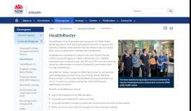 
							         HealthRoster - eHealth NSW								  
							    