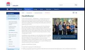 
							         HealthRoster - eHealth NSW - NSW Government								  
							    