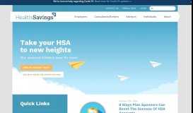
							         HealthSavings Administrators: Health Savings Account (HSA)								  
							    