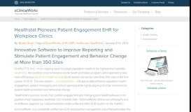 
							         Healthstat Pioneers Patient Engagement EHR - eClinicalWorks								  
							    