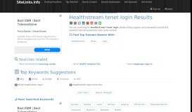 
							         Healthstream tenet login Results For Websites Listing								  
							    