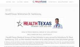 
							         HealthTexas welcomes Dr. Santoscoy - HealthTexas Medical Group								  
							    