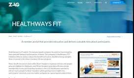 
							         Healthways FIT, Silver Sneakers Sitefinity CMS | ZAG Interactive								  
							    