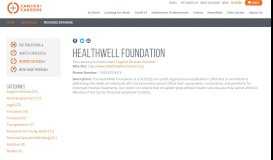 
							         HealthWell Foundation | Cancer and Careers								  
							    