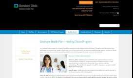 
							         Healthy Choice - Cleveland Clinic Employee Health Plan								  
							    