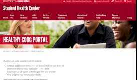 
							         Healthy Coog Portal - University of Houston								  
							    