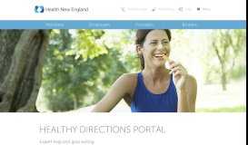 
							         Healthy Directions Portal - Health New England								  
							    