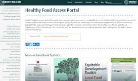 
							         Healthy Food Access Portal | Community-Wealth.org								  
							    