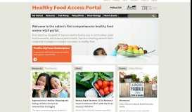 Healthy Food Access Portal          