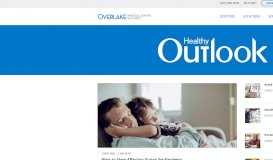 
							         Healthy Outlook | Overlake Medical Center								  
							    