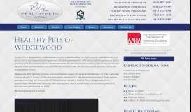 
							         Healthy Pets of Wedgewood - Healthy Pets of OhioHealthy Pets of Ohio								  
							    