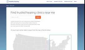 
							         Hearing aids and audiologists near me – Healthy Hearing								  
							    