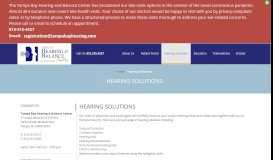 
							         Hearing Solutions | Tampa Bay Hearing								  
							    