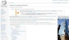 
							         Hearst Communications - Wikipedia								  
							    