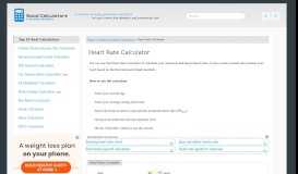 
							         Heart Rate Calculator - Good Calculators								  
							    
