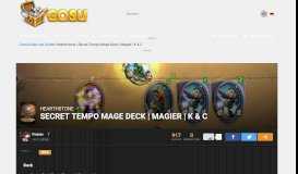 
							         Hearthstone | Secret Tempo Mage Deck | Magier | K & C ...								  
							    