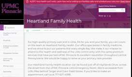 
							         Heartland Family Health | Find a Location | UPMC Pinnacle								  
							    