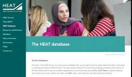 
							         HEAT database - Higher Education Access Tracker								  
							    