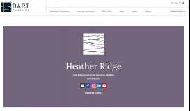 
							         Heather Ridge | Dart Properties								  
							    