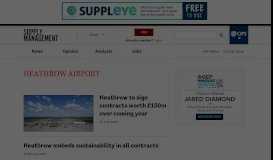 
							         Heathrow Airport - Supply Management - CIPS								  
							    