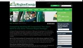 
							         Heating Oil Services - Region Energy								  
							    