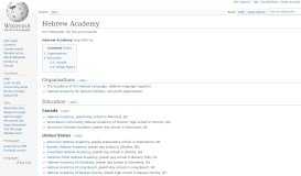
							         Hebrew Academy - Wikipedia								  
							    