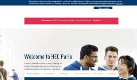 
							         HEC Paris: Welcome								  
							    