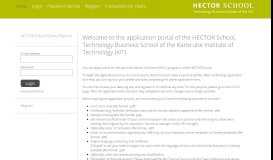
							         [HECTOR] Application Portal of HECTOR School of Engineering ...								  
							    