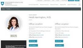 
							         Heidi Harrington | Dr. Heidi Harrington, MD								  
							    