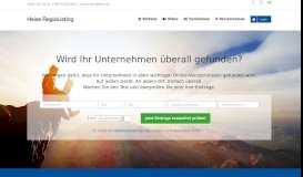 
							         Heise RegioListing: Firmeinträge in Online-Verzeichnissen								  
							    