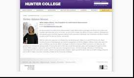 
							         Helen Adams-Keane — Hunter College								  
							    