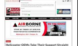 
							         Helicopter OEMs Take Their Support Straight Up - Aviation ...								  
							    