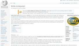 
							         Hella (company) - Wikipedia								  
							    