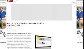 
							         HELLA TECH WORLD - THE EASY ACCESS SUPPORT SITE | CAT ...								  
							    