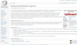 
							         Hellmann Worldwide Logistics - Wikipedia								  
							    