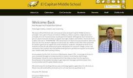 
							         Hello, all! - El Capitan Middle School								  
							    