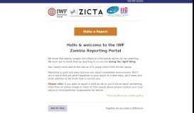 
							         Hello & welcome to the IWF Zambia Reporting Portal - Zambia - IWF ...								  
							    