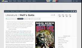 
							         Hell's Gate (Literature) - TV Tropes								  
							    