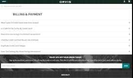 
							         Help - Billing & Payment - Orvis								  
							    
