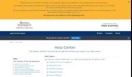 
							         Help Center & FAQs | Walden Online Bookstore - MBS Direct								  
							    