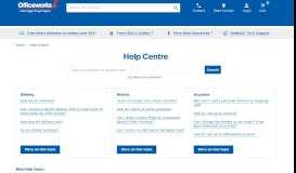 
							         Help Centre - Officeworks								  
							    