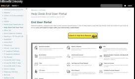 
							         Help Desk End User Portal - IT Technical Assistance Center - Wiki @ MU								  
							    
