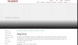 
							         Help Desk - Marist College								  
							    
