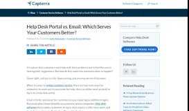 
							         Help Desk Portal vs. Email: Which Serves Your Customers Better?								  
							    