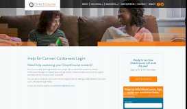 
							         Help for Current Customers Login – DirectCourse								  
							    
