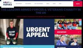 
							         Help for Heroes: UK Armed Forces & Military Veterans Charity								  
							    