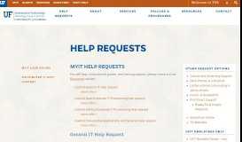 
							         Help Requests - Technology Support Services - UFIT								  
							    