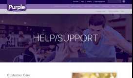 
							         Help, Support, Customer Care - Purple Communications								  
							    