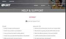 
							         HELP & SUPPORT | SRT								  
							    