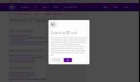 
							         Help with BT Yahoo Mail | BT help								  
							    